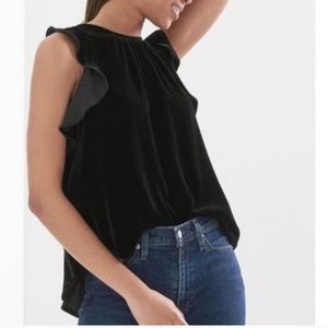 GAP Velvet Swing Tank with Flutter Sleeve